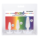 Doc Johnson Pride Silicone Anal Trainer Set Butt Plugs